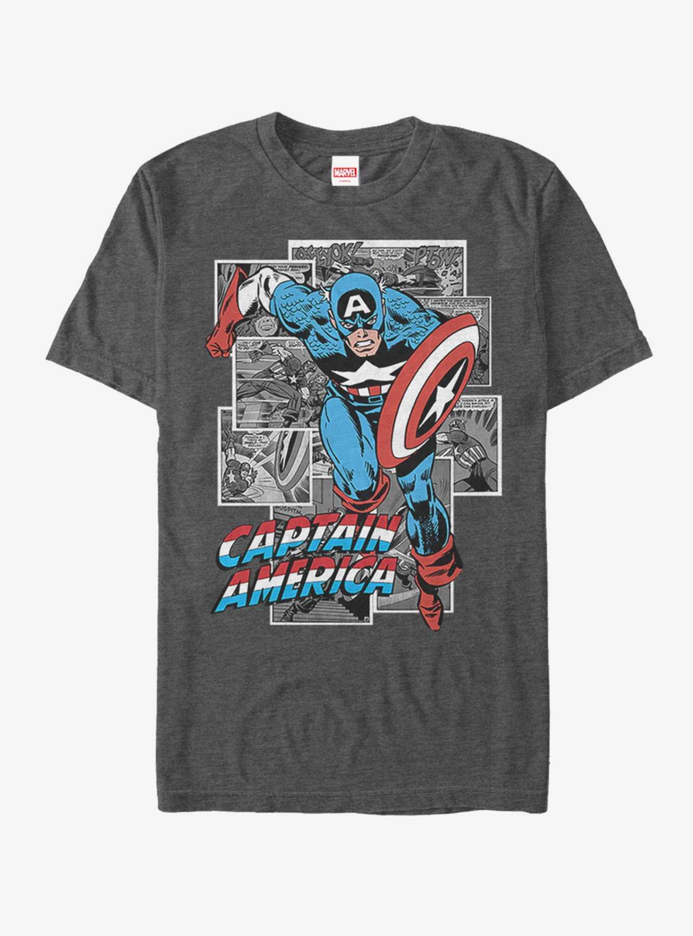 Marvel Captain America Comic Cap T-Shirt, , hi-res