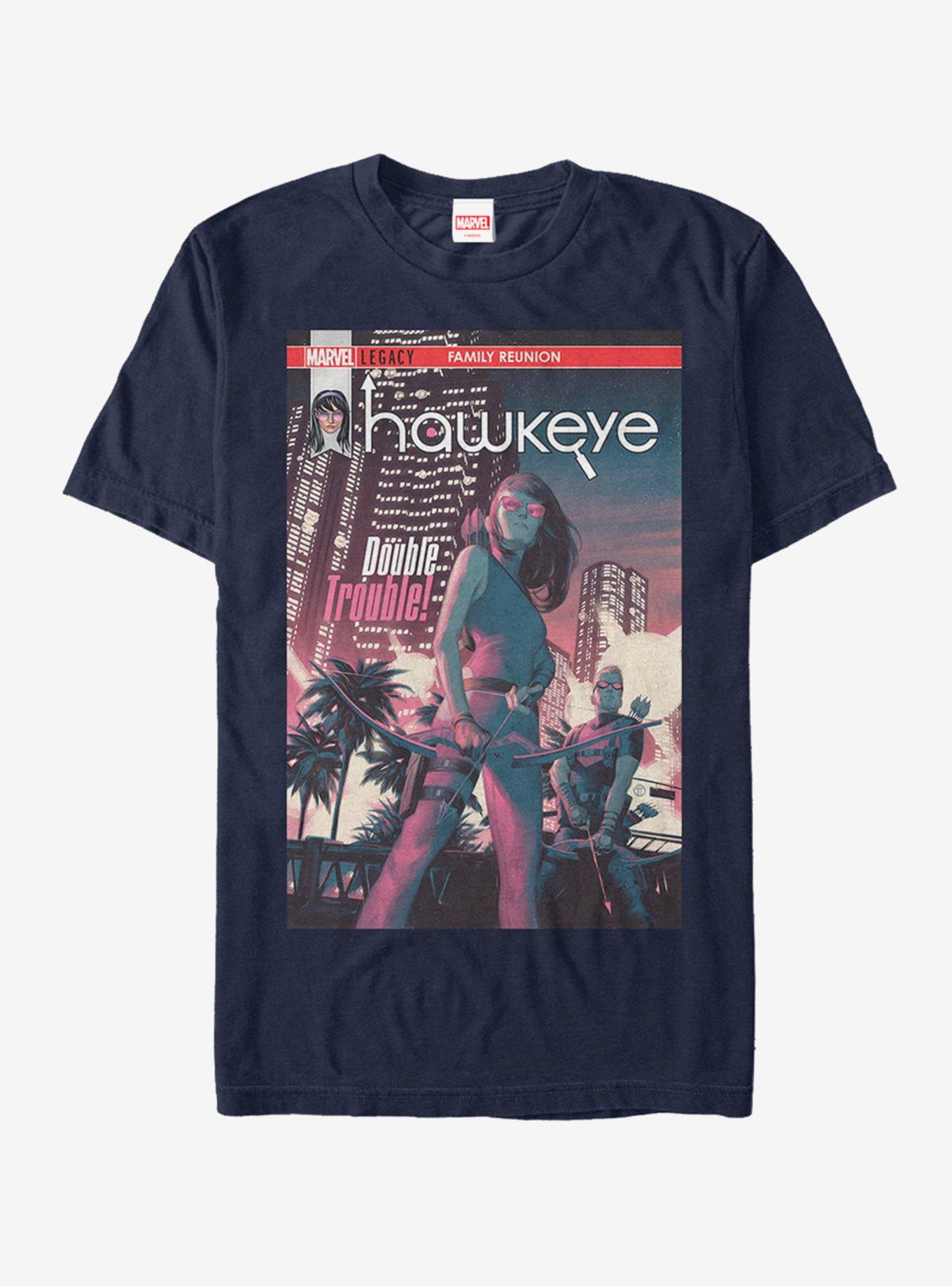 Marvel Hawk Eye Double Trouble T-Shirt, NAVY, hi-res