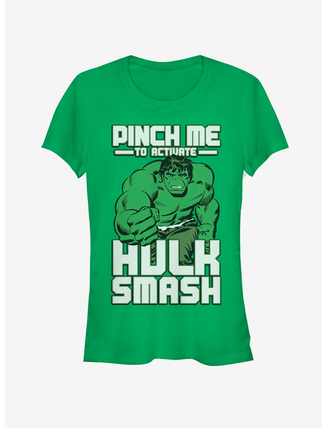 Marvel Hulk Hulk Smash Pinch Girls T-Shirt, KELLY, hi-res
