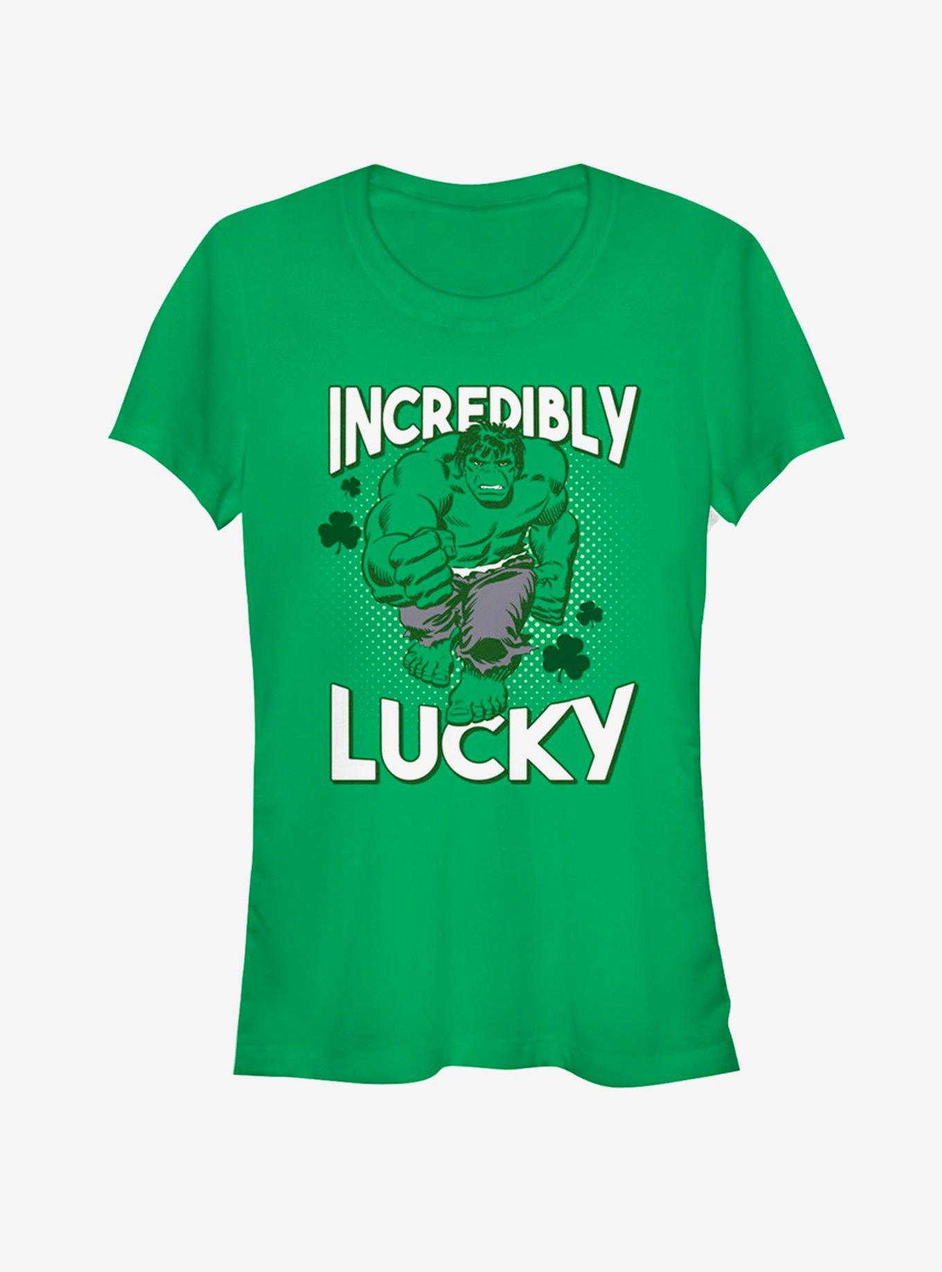Marvel Hulk Incredibly Lucky Girls T-Shirt, KELLY, hi-res