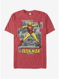 Marvel Iron Man Comic Iron Man T-Shirt, RED HTR, hi-res
