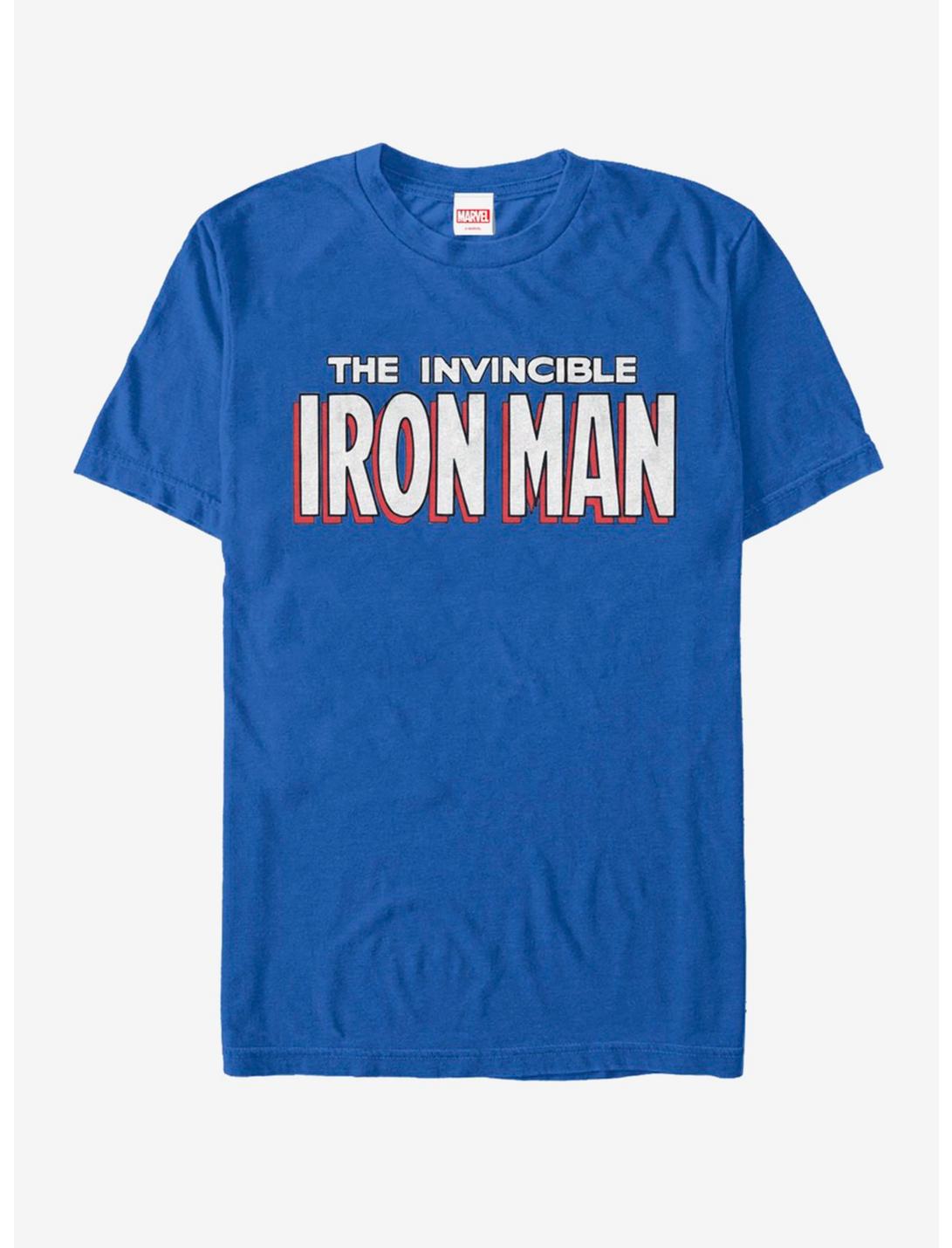 Marvel Iron Man Logo T-Shirt, ROYAL, hi-res