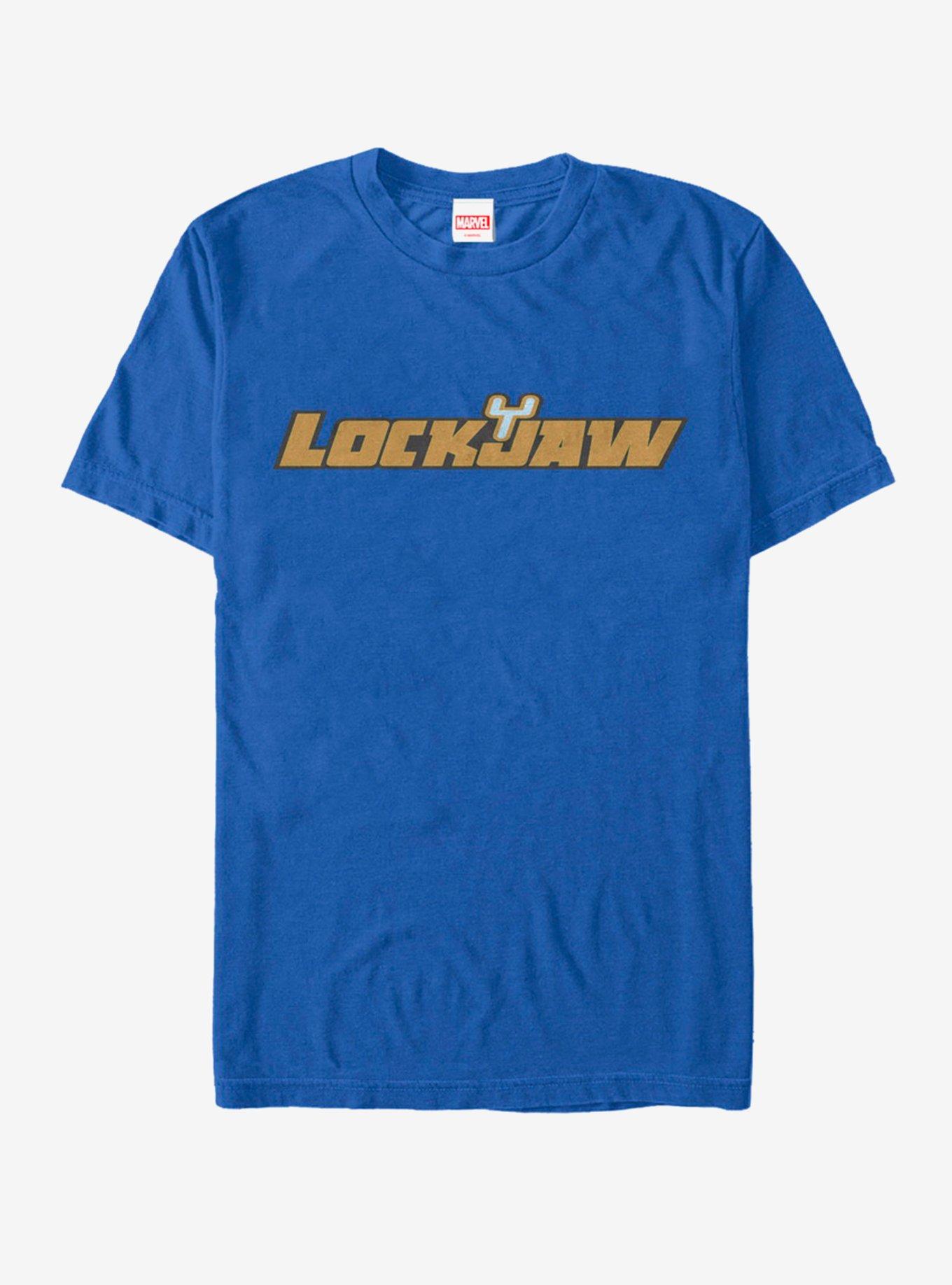 Marvel Lockjaw Logo TShirt BLUE Hot Topic