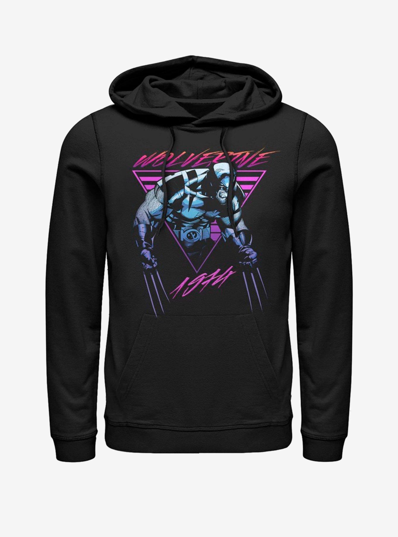 Marvel Neon Logan Hoodie, BLACK, hi-res