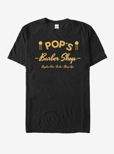 Marvel Pops Barber Shop T-Shirt - BLACK | Hot Topic