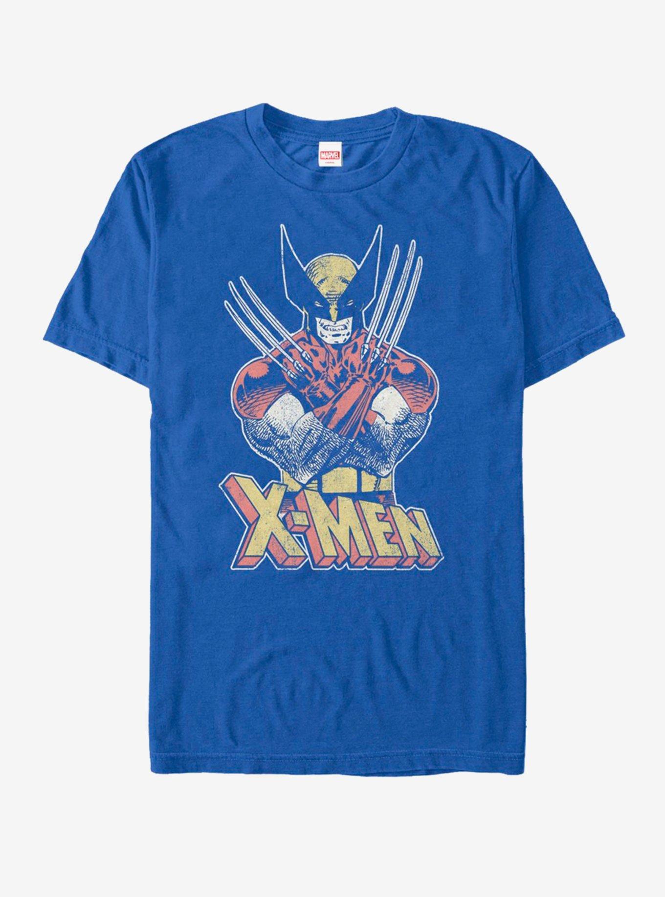 Marvel Vintage Wolverine T-Shirt, ROYAL, hi-res