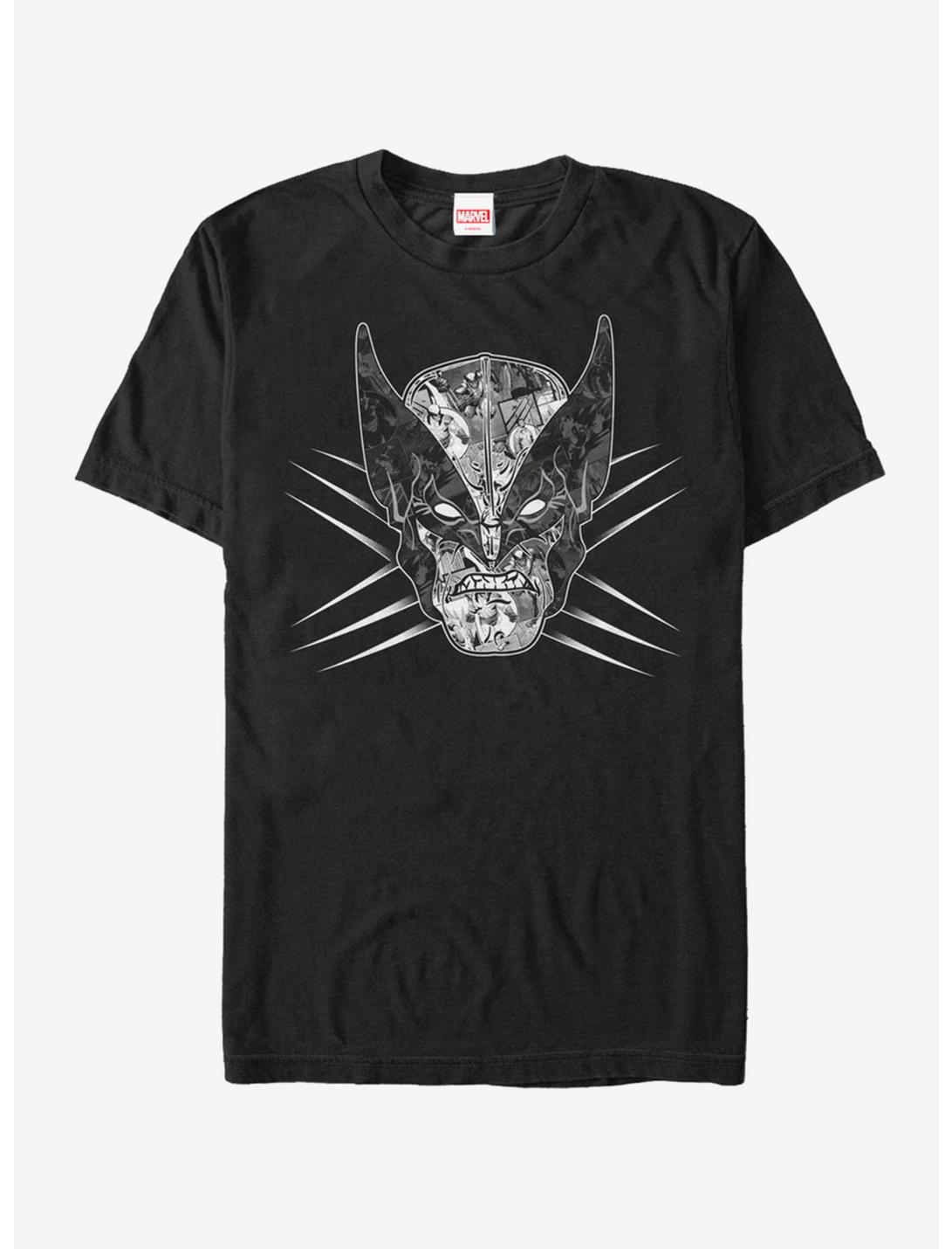Marvel Wolverine Face T-Shirt, BLACK, hi-res