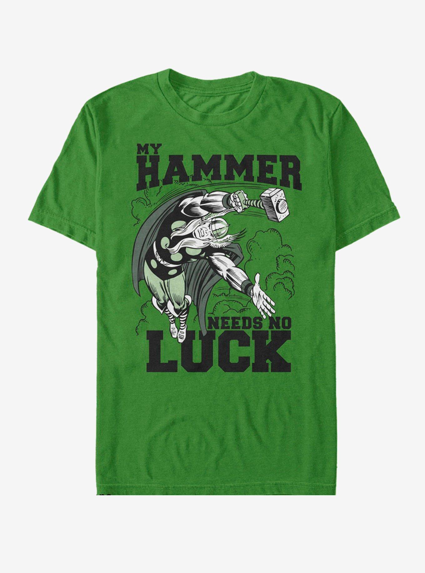 Marvel Thor Hammer Luck T-Shirt, KELLY, hi-res