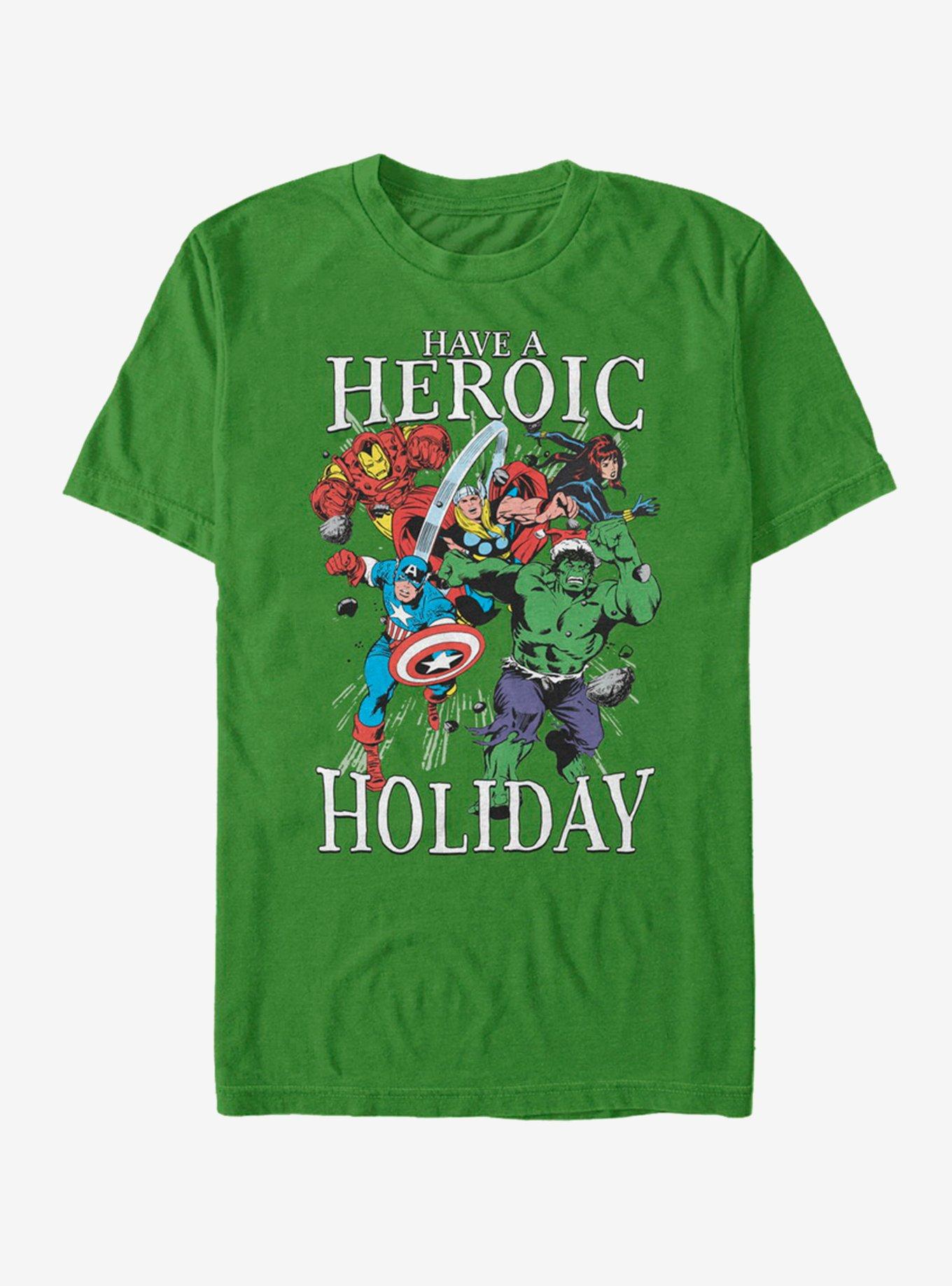 Marvel Avengers Heroic Family Holiday T-Shirt, KELLY, hi-res