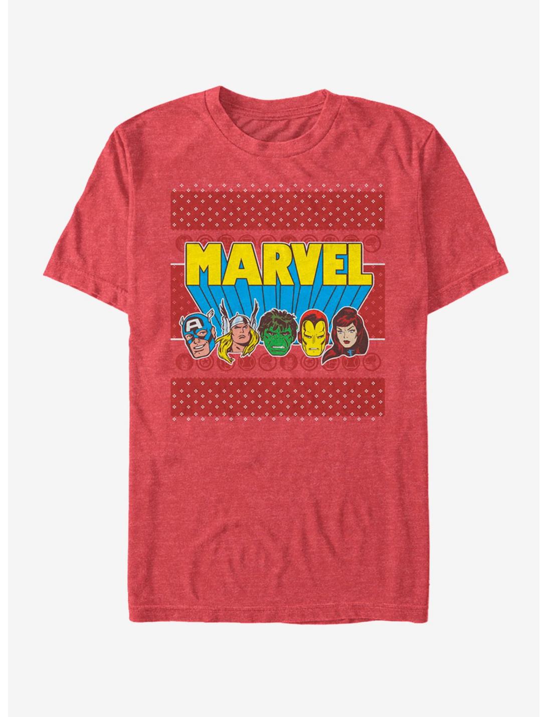 Marvel Avengers Jolly Avengers T-Shirt, RED HTR, hi-res