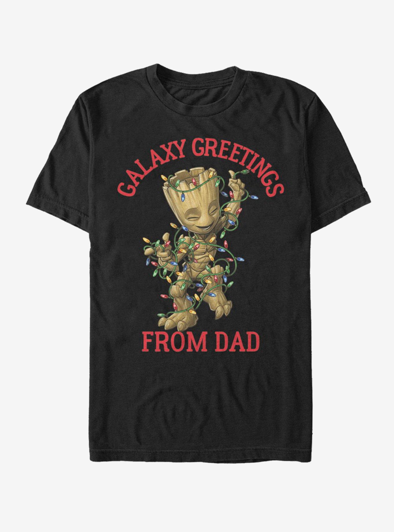 Marvel Guardians Of The Galaxy Xmas Groot Dad T-Shirt, , hi-res