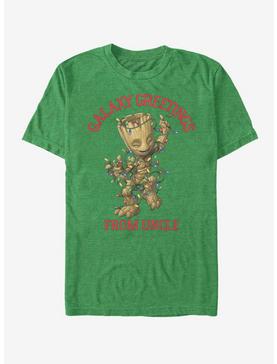 Marvel Guardians Of The Galaxy Xmas Groot Uncle T-Shirt, KEL HTR, hi-res