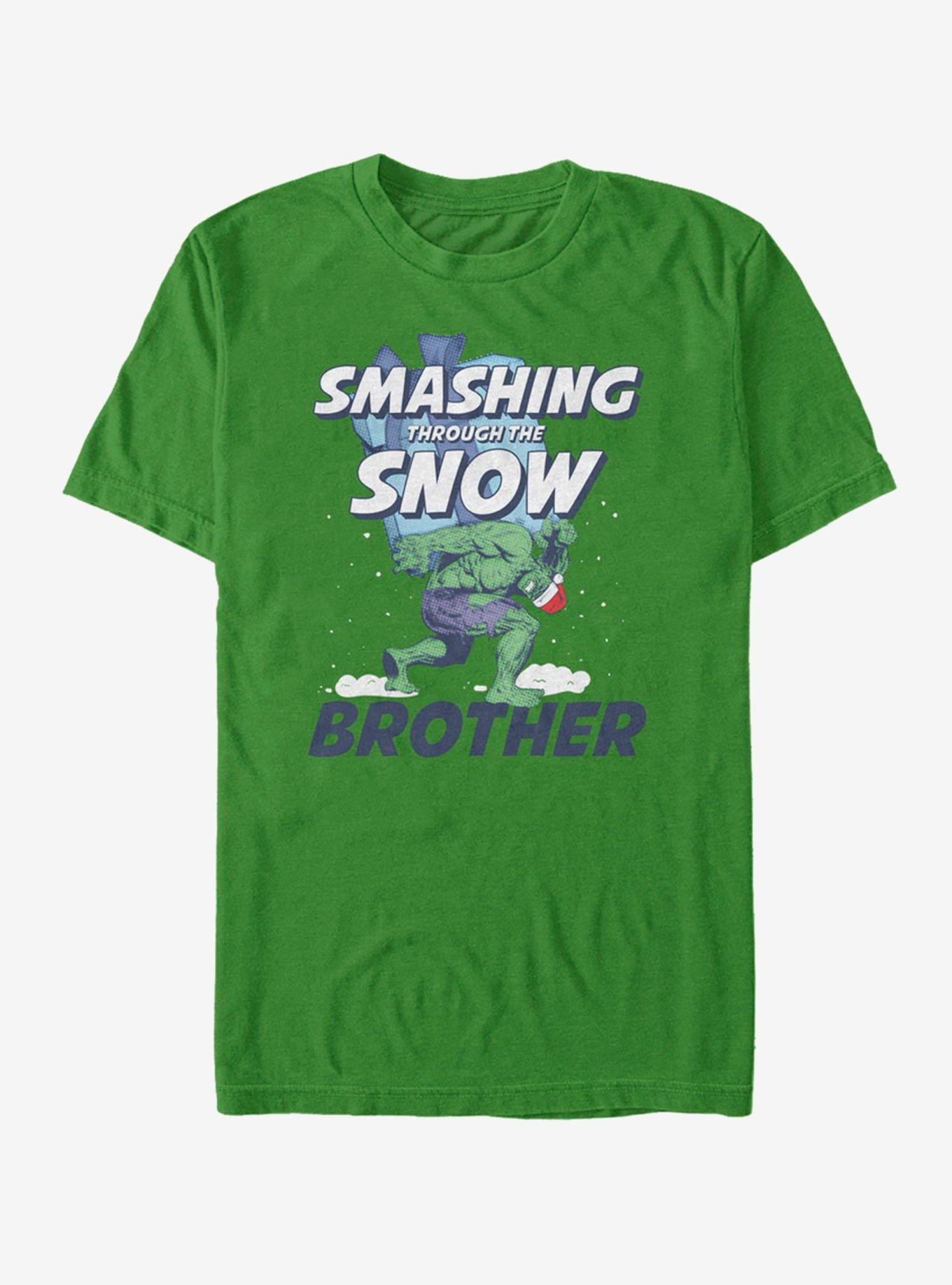 Marvel Hulk Smashing Snow Brother T-Shirt, KELLY, hi-res