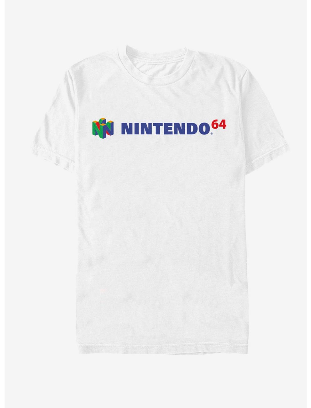 Nintendo Full N64 Logo T-Shirt, WHITE, hi-res