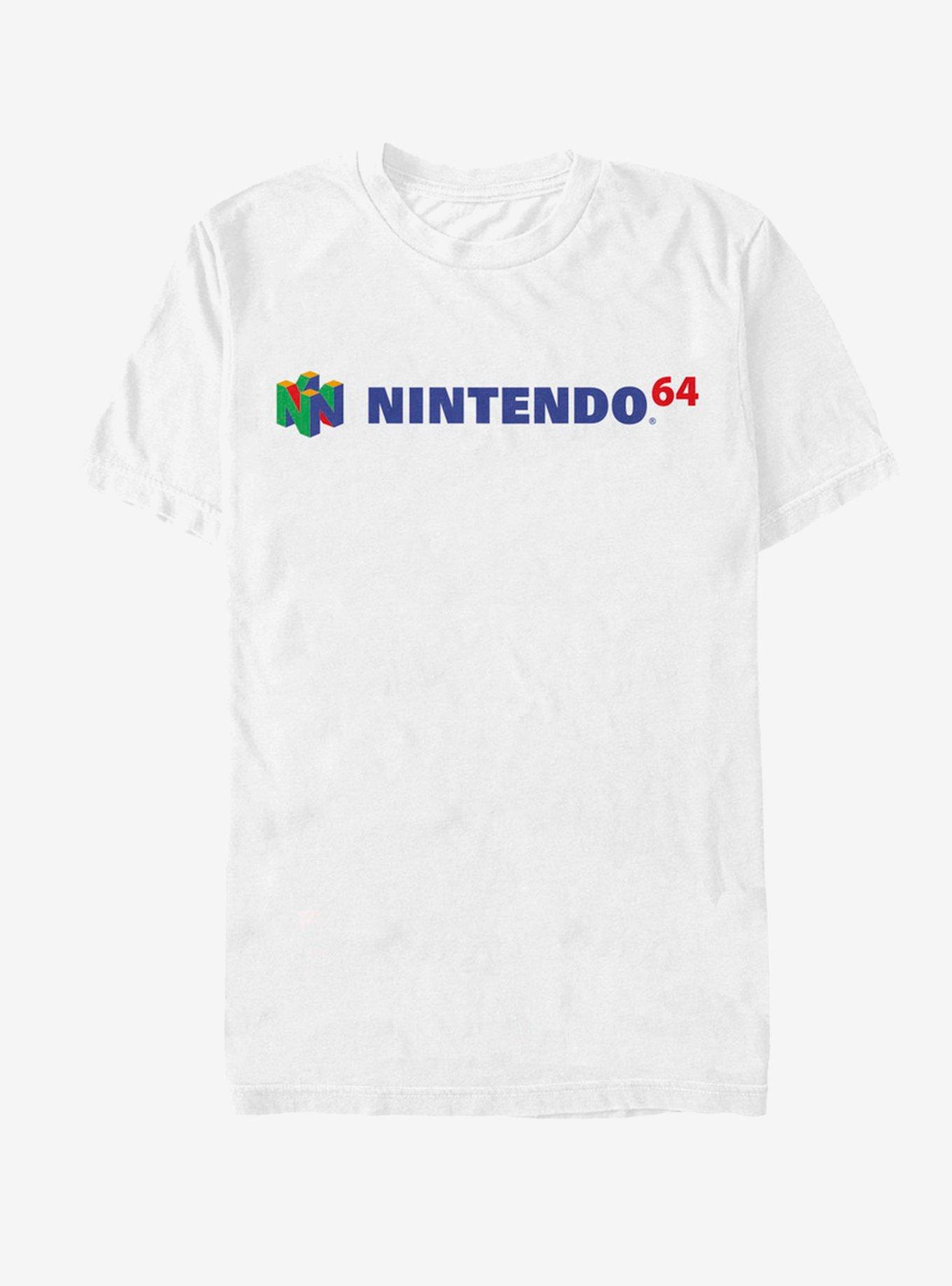 Nintendo Full N64 Logo T-Shirt, WHITE, hi-res