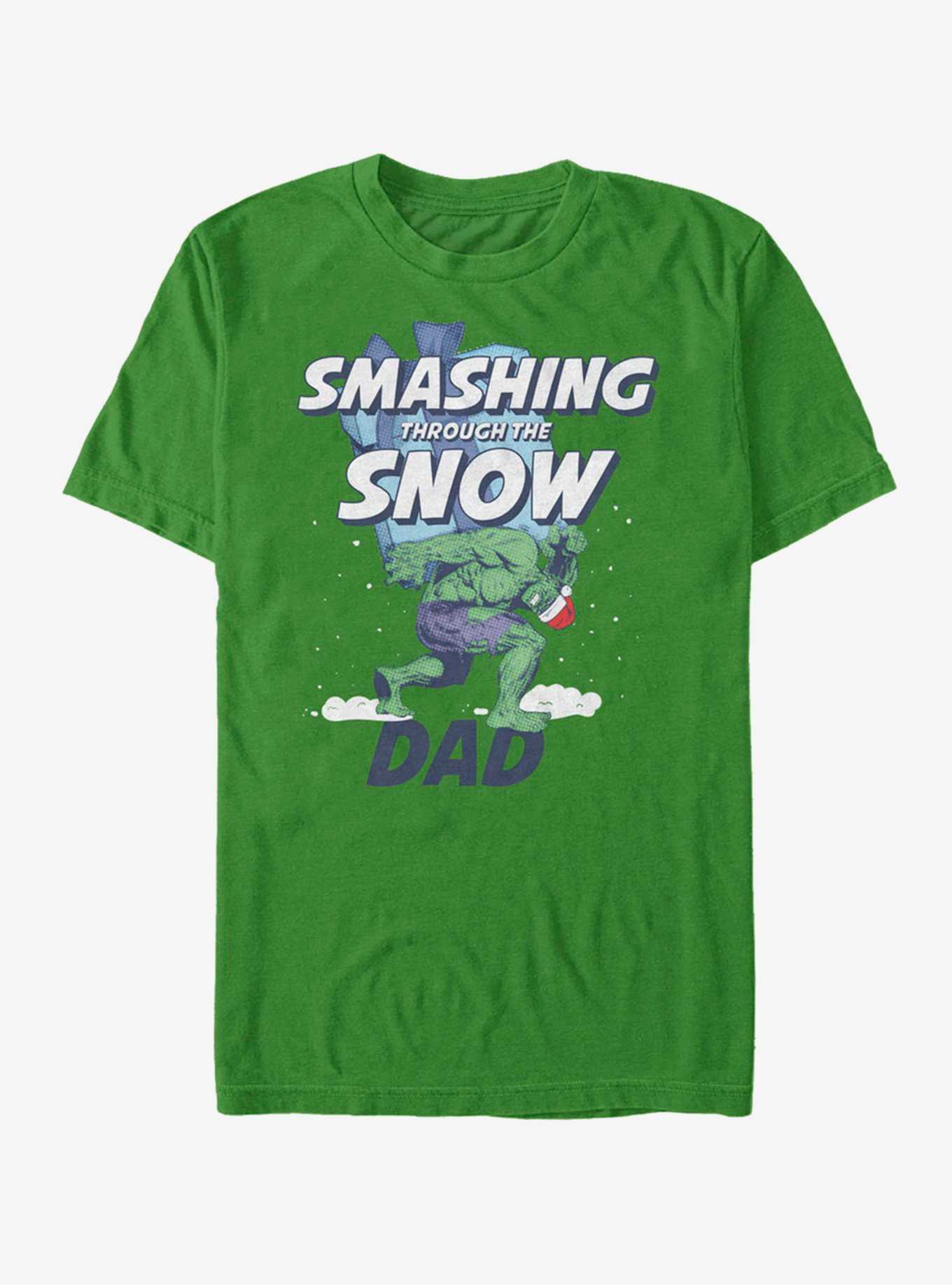 Marvel Hulk Smashing Snow Dad T-Shirt, , hi-res