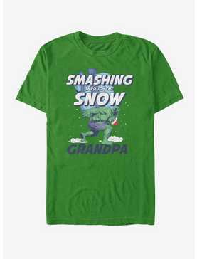 Marvel Hulk Smashing Snow Grandpa T-Shirt, , hi-res