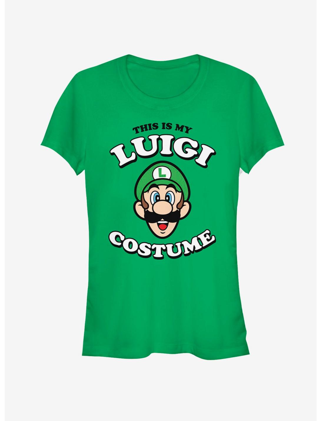 Nintendo Luigi Costume Girls T-Shirt, KELLY, hi-res