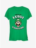 Nintendo Luigi Costume Girls T-Shirt, KELLY, hi-res