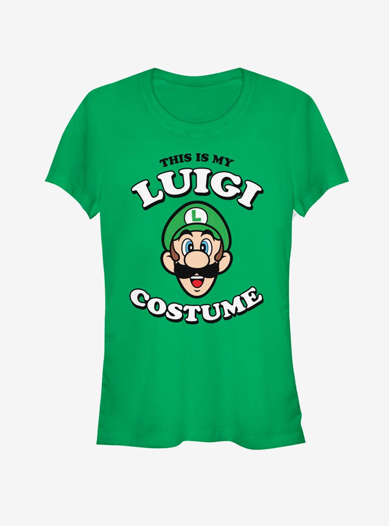 Nintendo Luigi Costume Girls T-Shirt, KELLY, hi-res