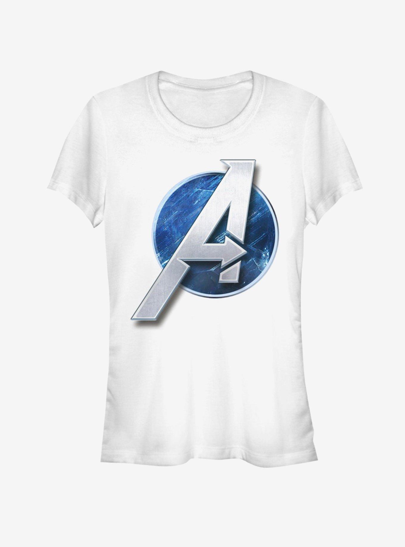 Marvel Avengers Game Circle Logo Girls T-Shirt | Hot Topic
