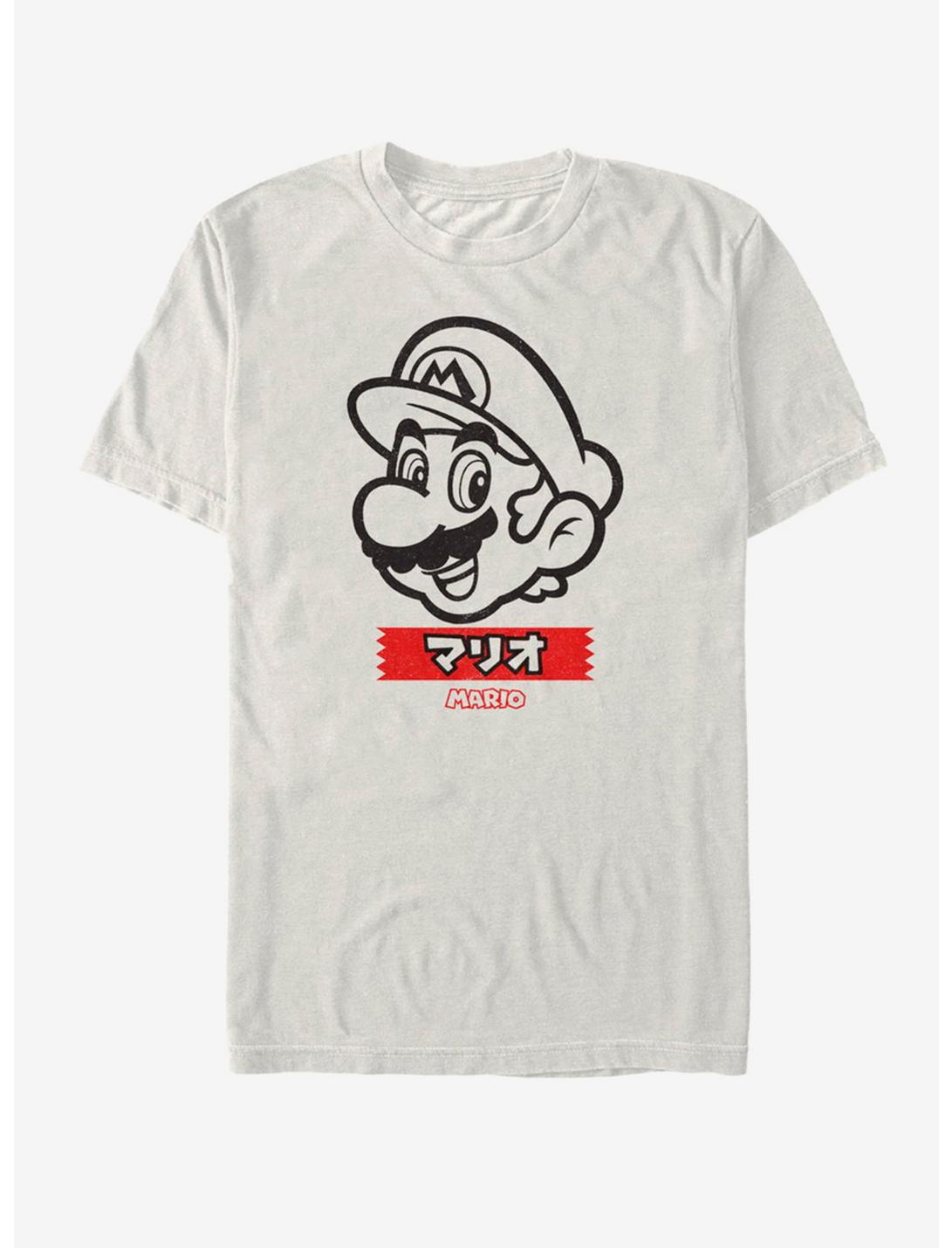Nintendo M Print T-Shirt, NATURAL, hi-res