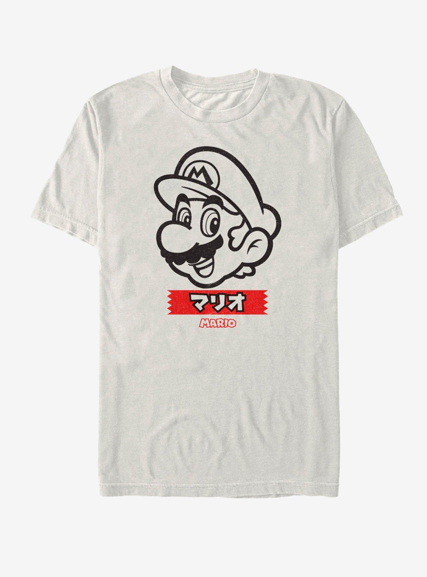 Nintendo M Print T-Shirt, NATURAL, hi-res