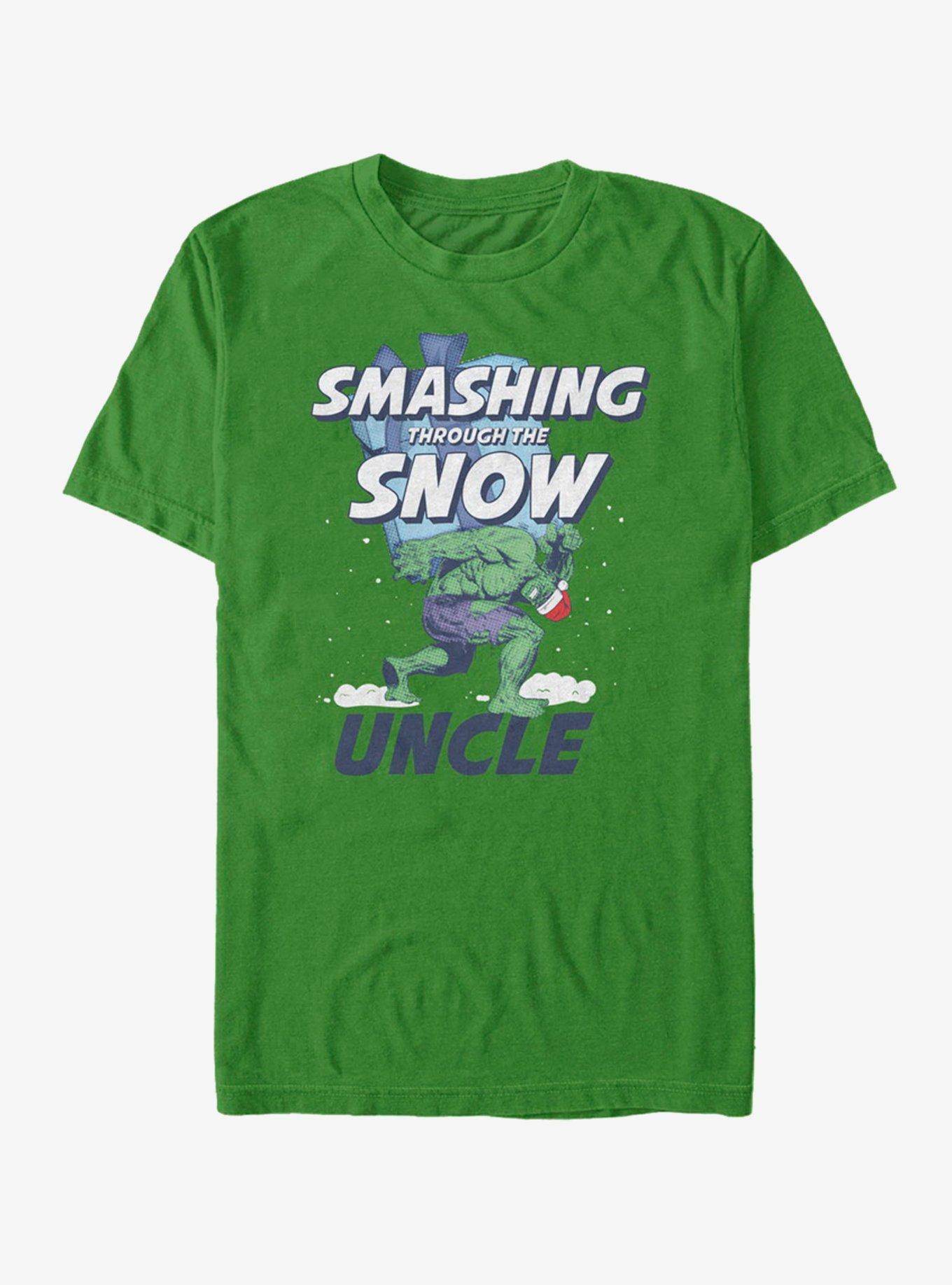 Marvel Hulk Smashing Snow Uncle T-Shirt, KELLY, hi-res