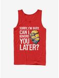 Minion Ignore You Later Tank Top, RED, hi-res