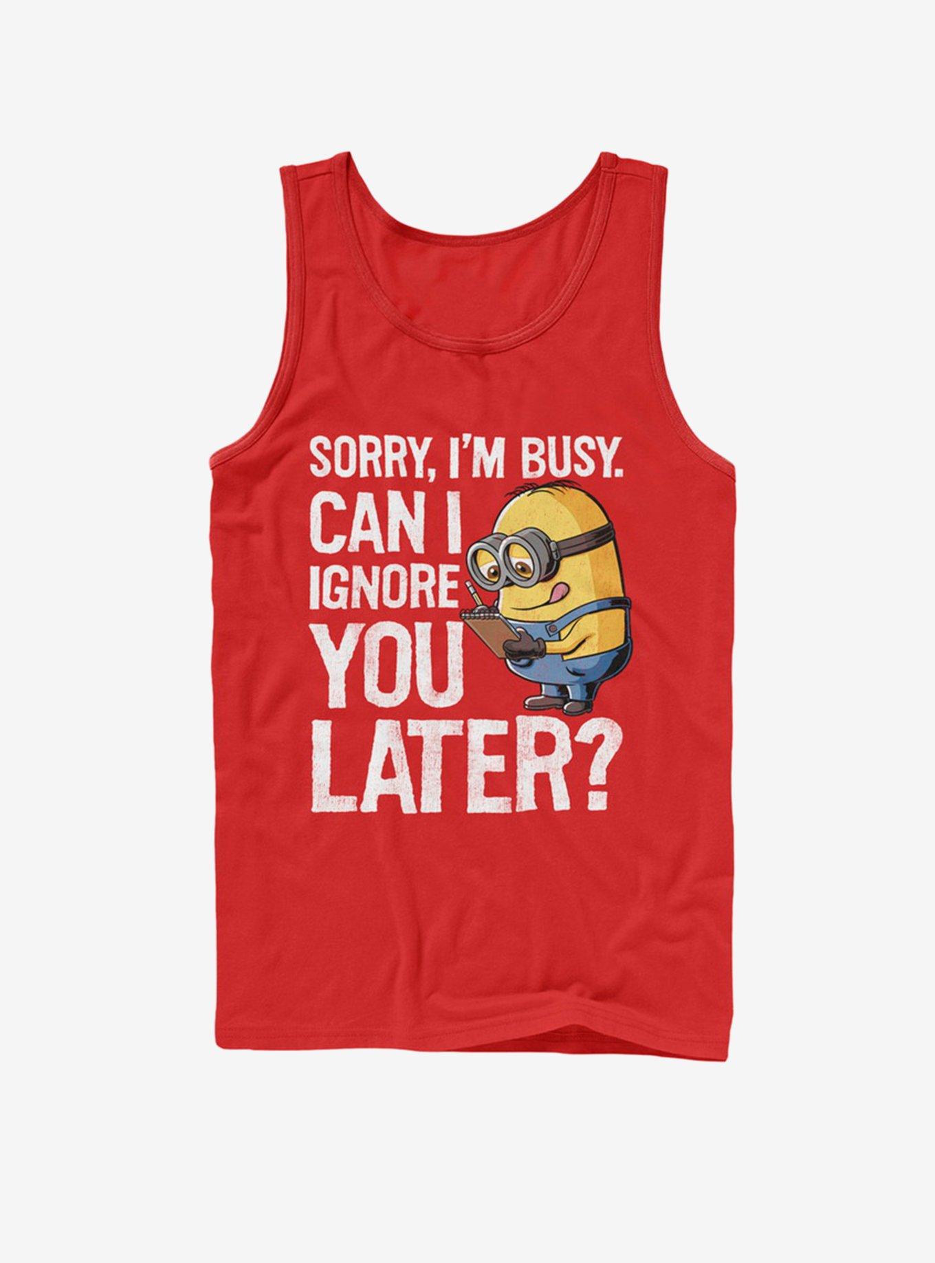 Minion Ignore You Later Tank Top, , hi-res