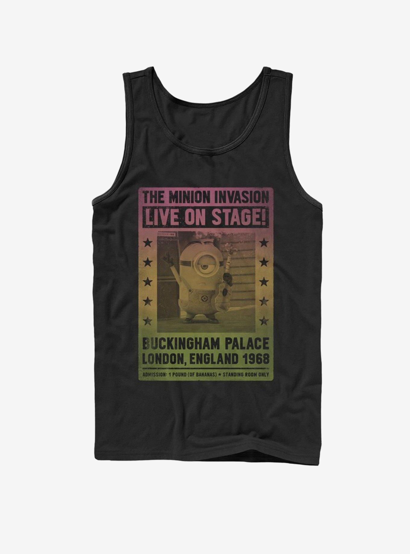 Minion Live on Stage Tank Top, BLACK, hi-res