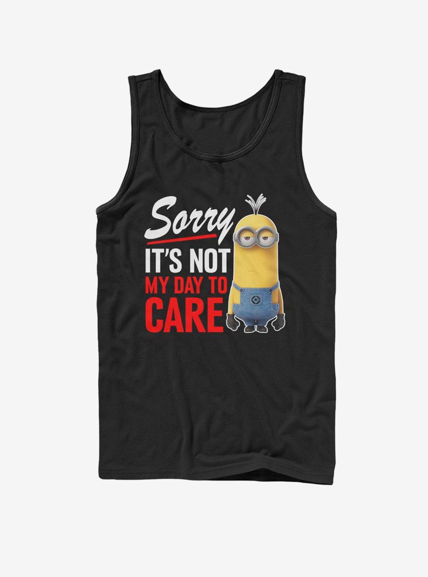 Minion Not My Day Tank Top, BLACK, hi-res