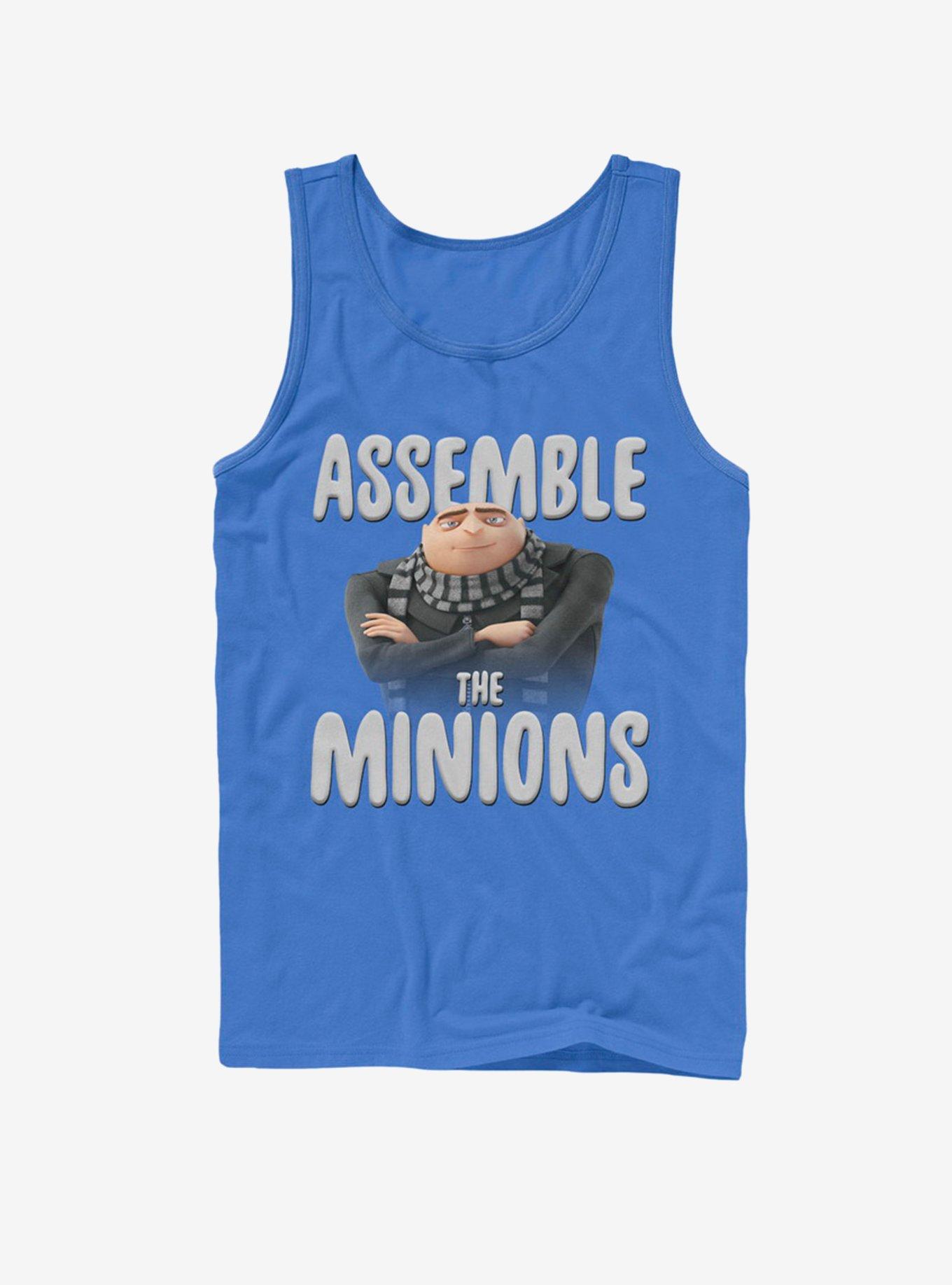 Minion Please Tank Top, ROYAL, hi-res