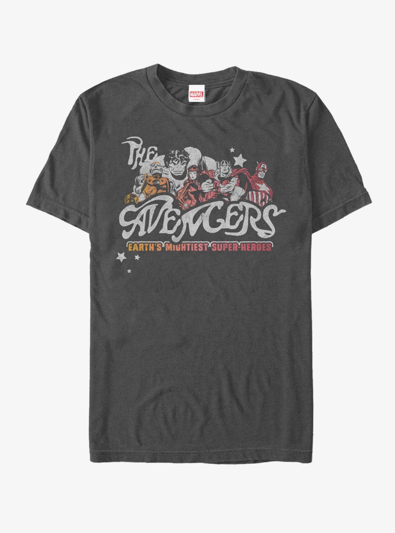 Marvel Avengers Vintage Marvel T-Shirt, CHARCOAL, hi-res
