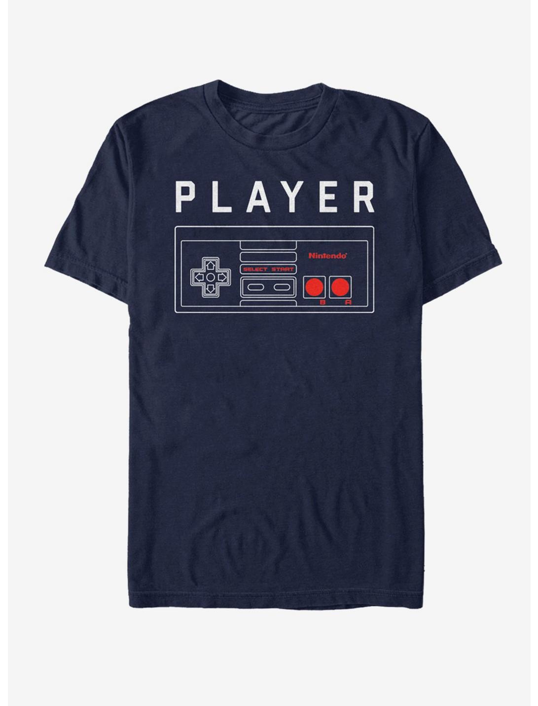 Nintendo Player One Controller T-Shirt, NAVY, hi-res