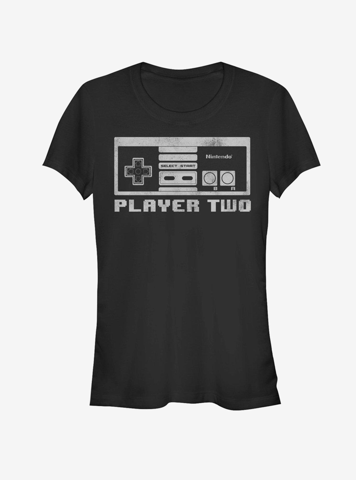 Nintendo Player Two Girls T-Shirt, BLACK, hi-res