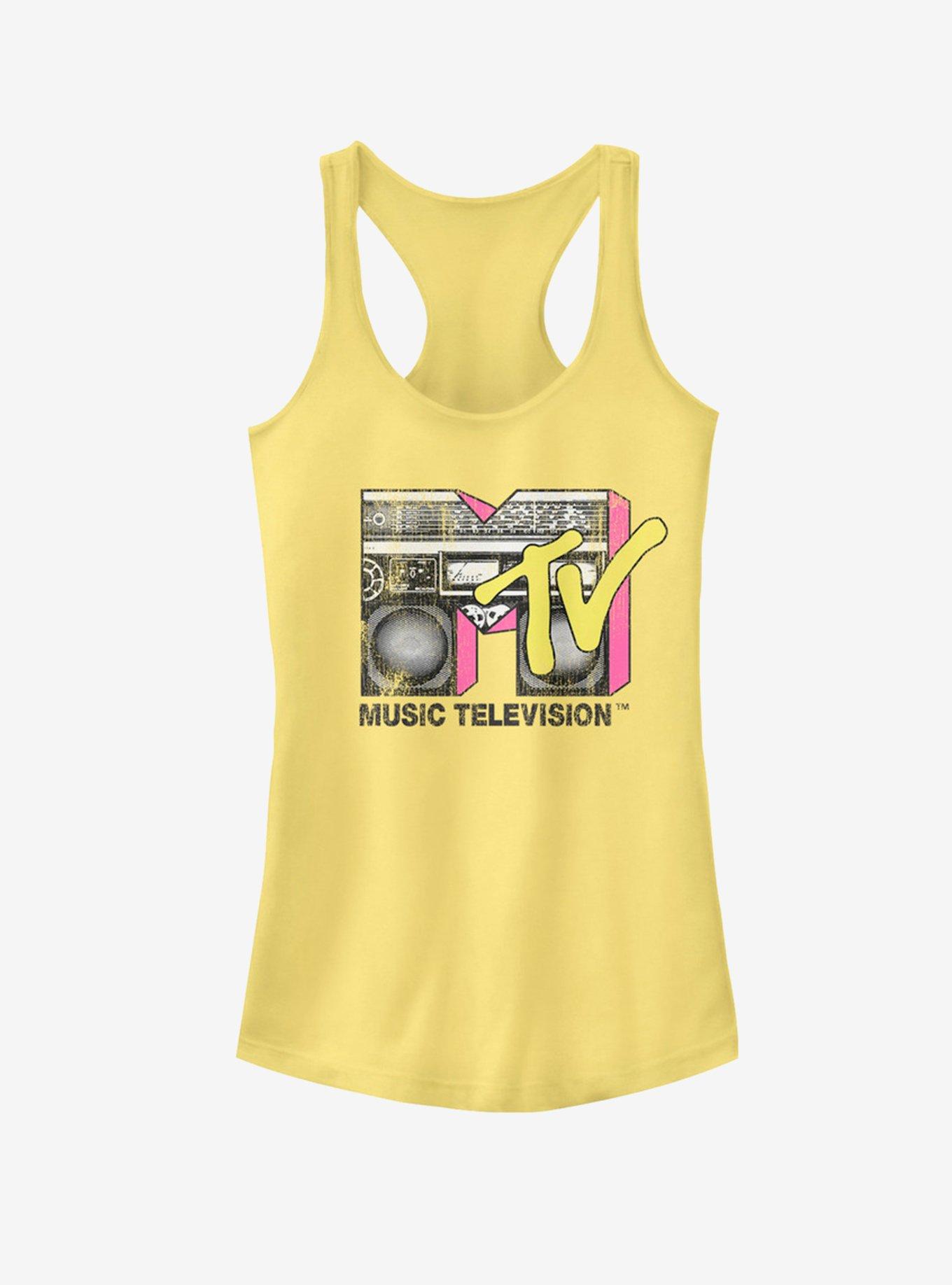 MTV Boombox Girls Tank, BANANA, hi-res