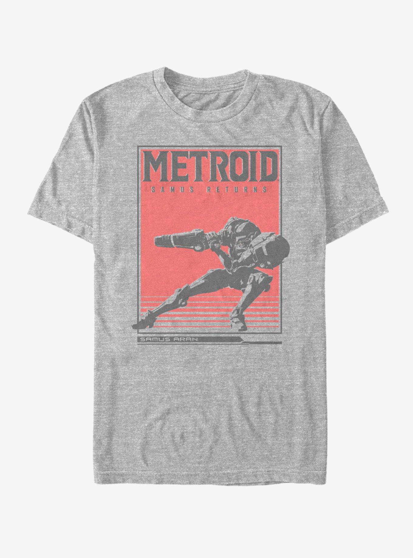 Nintendo Samus Solid T-Shirt, ATH HTR, hi-res