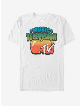 MTV Gradient Logo T-Shirt, WHITE, hi-res