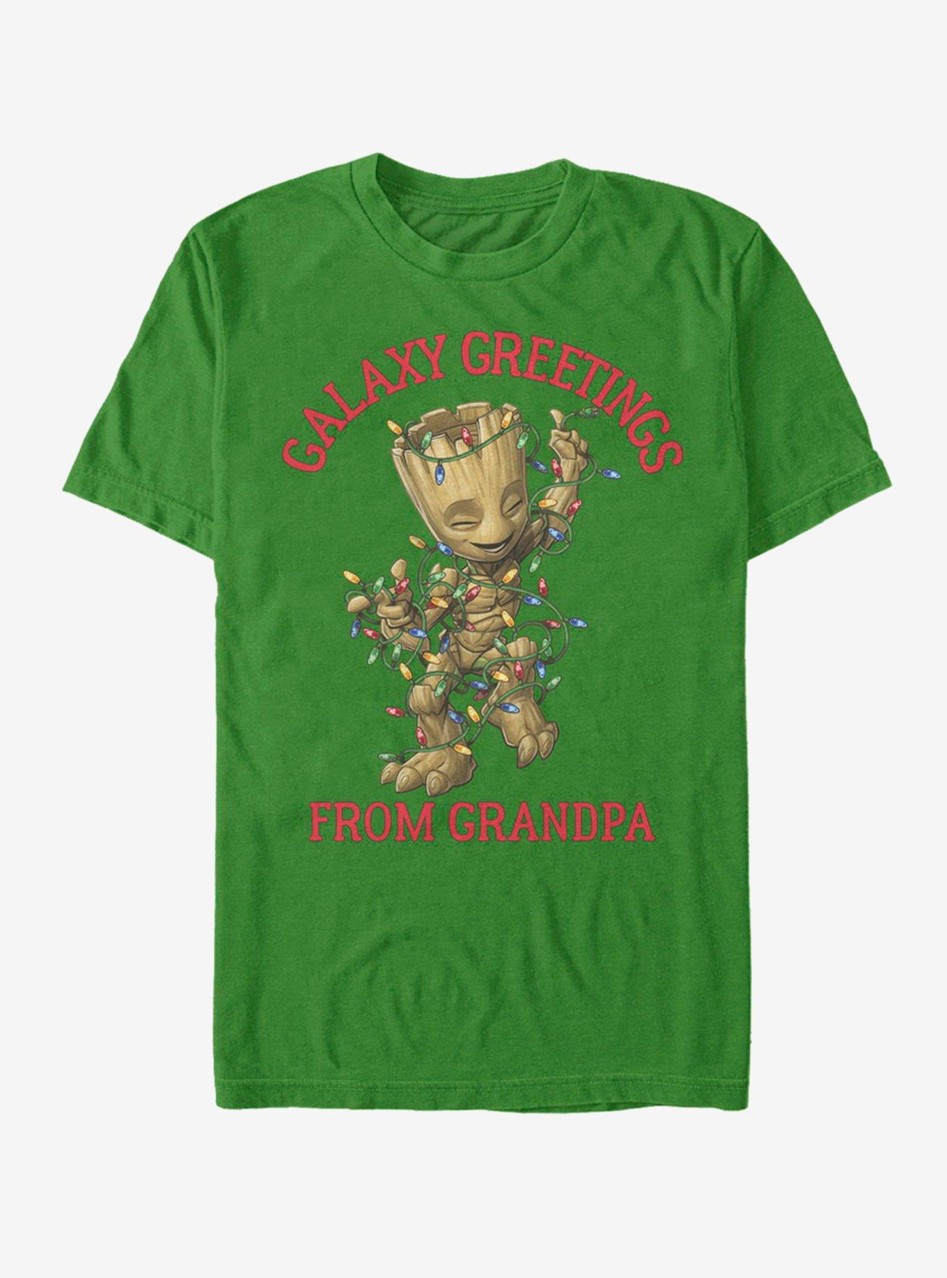 Marvel Guardians Of The Galaxy Xmas Groot Grandpa T-Shirt, , hi-res