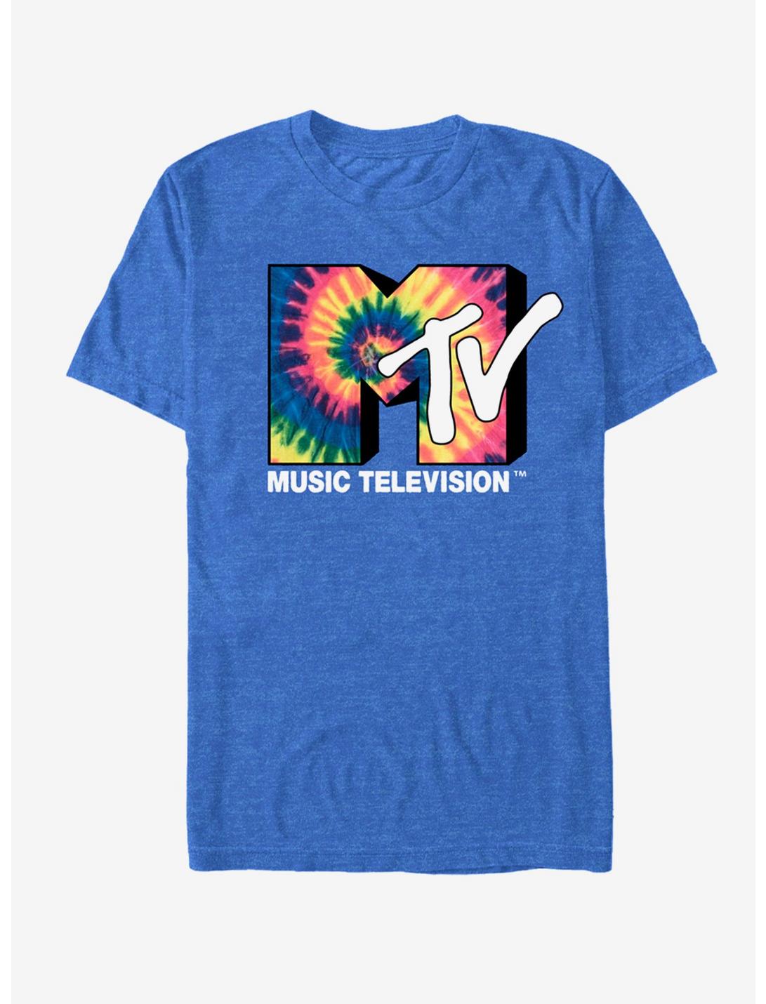 MTV Vintage Tie Dye T-Shirt, ROY HTR, hi-res