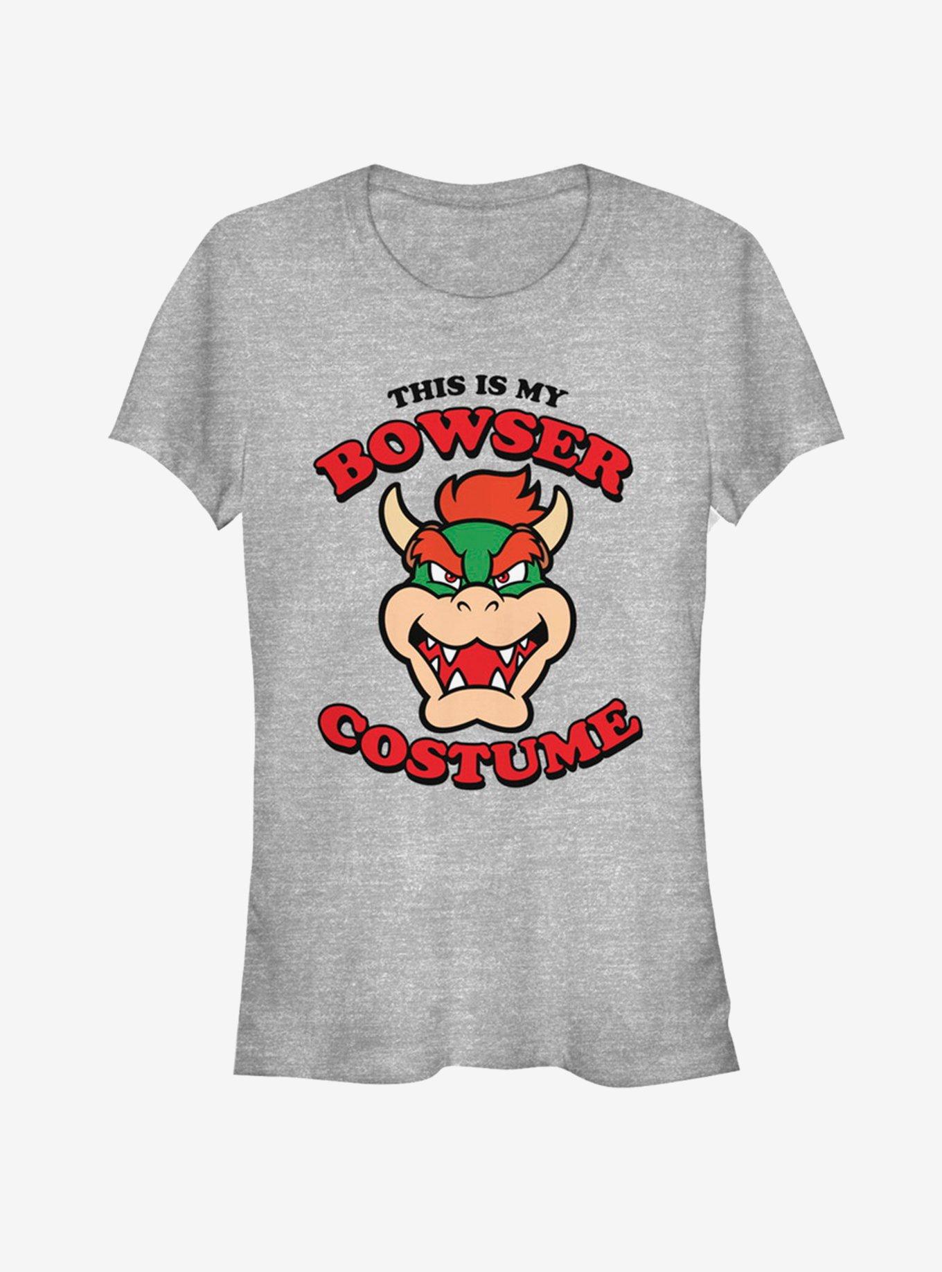 Nintendo Bowser Costume Girls T-Shirt, ATH HTR, hi-res