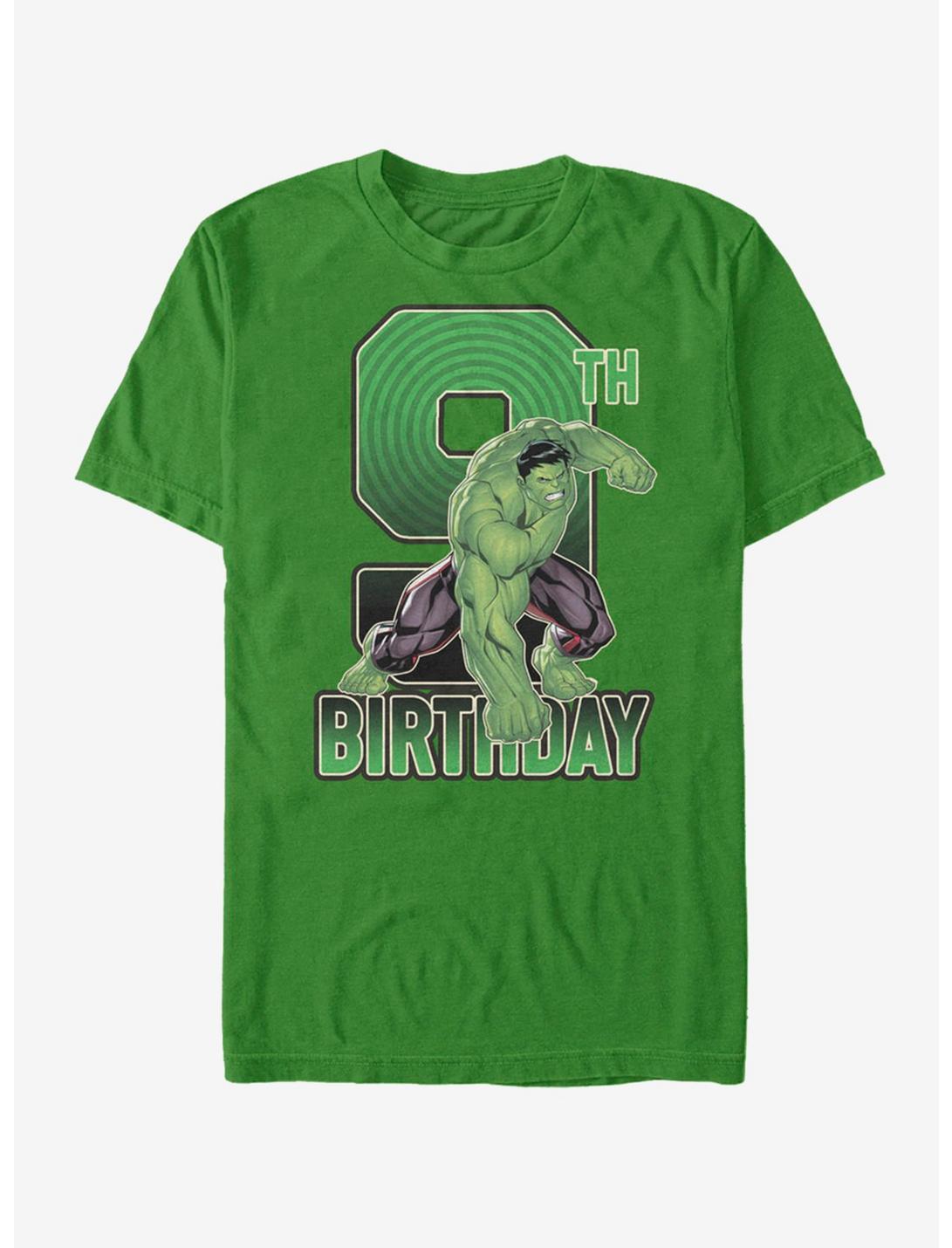 Marvel Hulk 9th Birthday T-Shirt, KEL HTR, hi-res