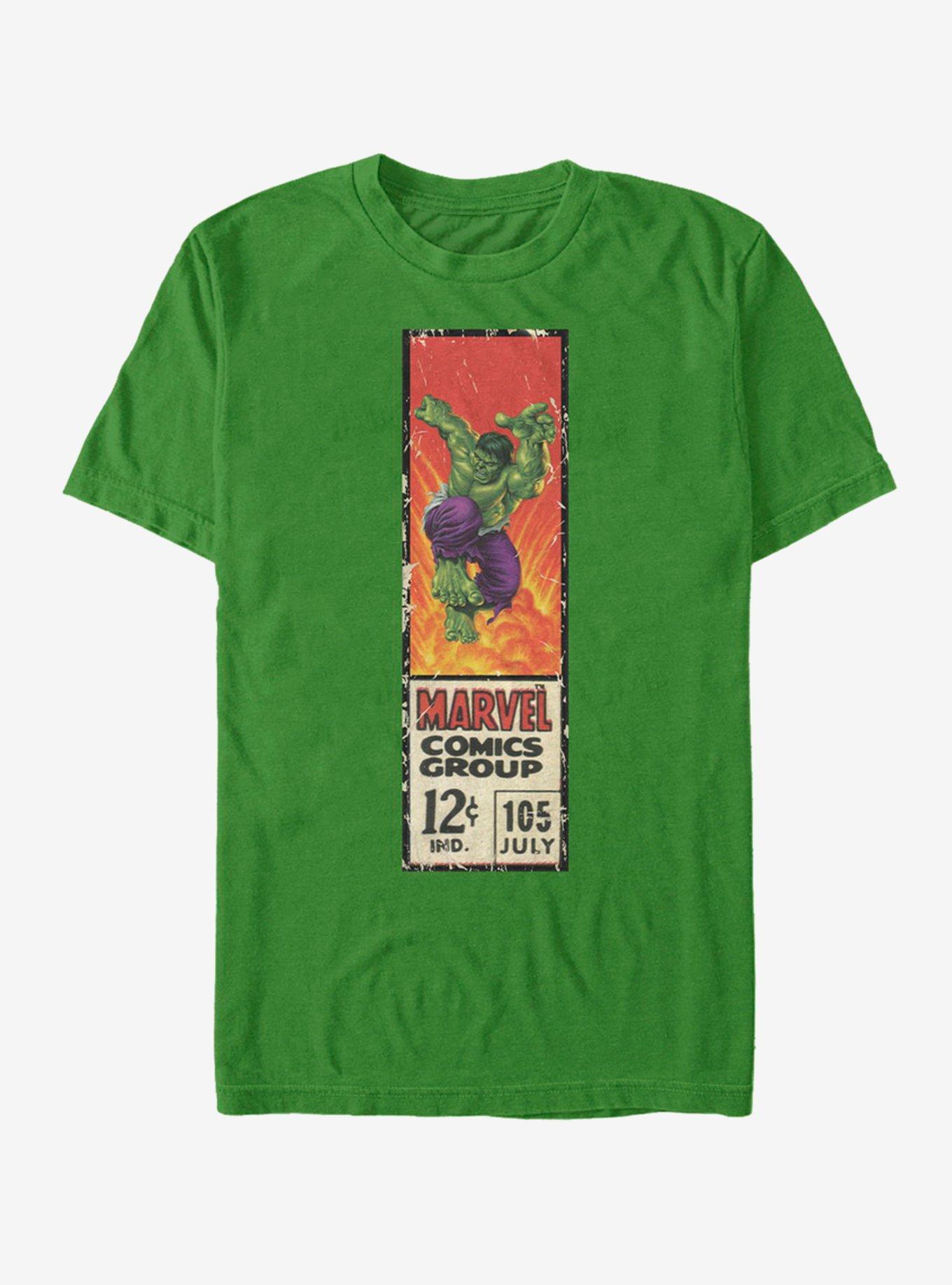 Marvel Hulk Label T-Shirt, KELLY, hi-res