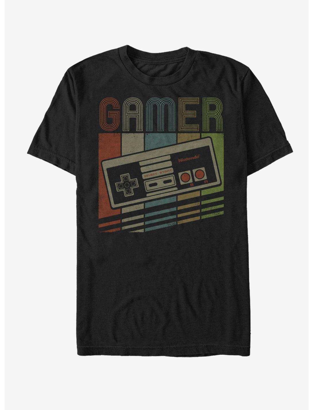 Nintendo Gamer Stack T-Shirt, BLACK, hi-res