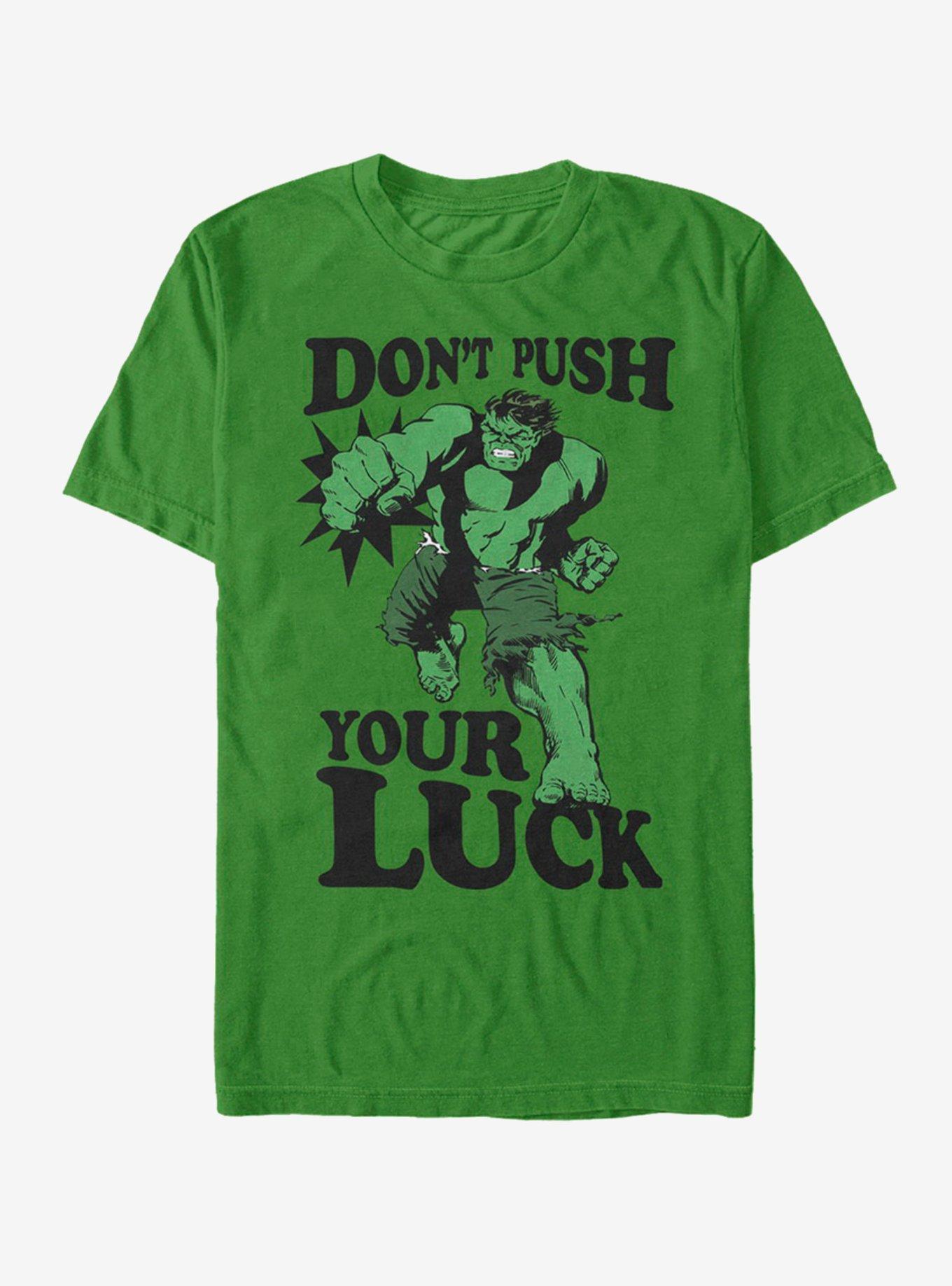 Marvel Hulk Push the Luck T-Shirt, KELLY, hi-res