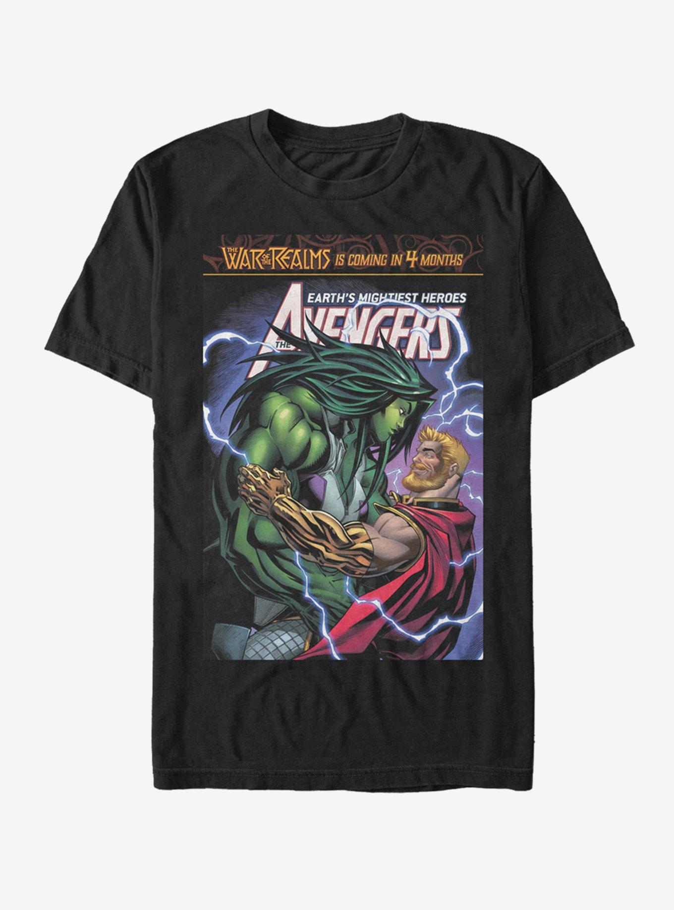 Marvel Hulk She Hulk Avengers T-Shirt, BLACK, hi-res