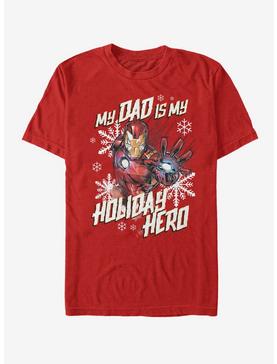 Marvel Iron Man Holiday Dad T-Shirt, RED, hi-res