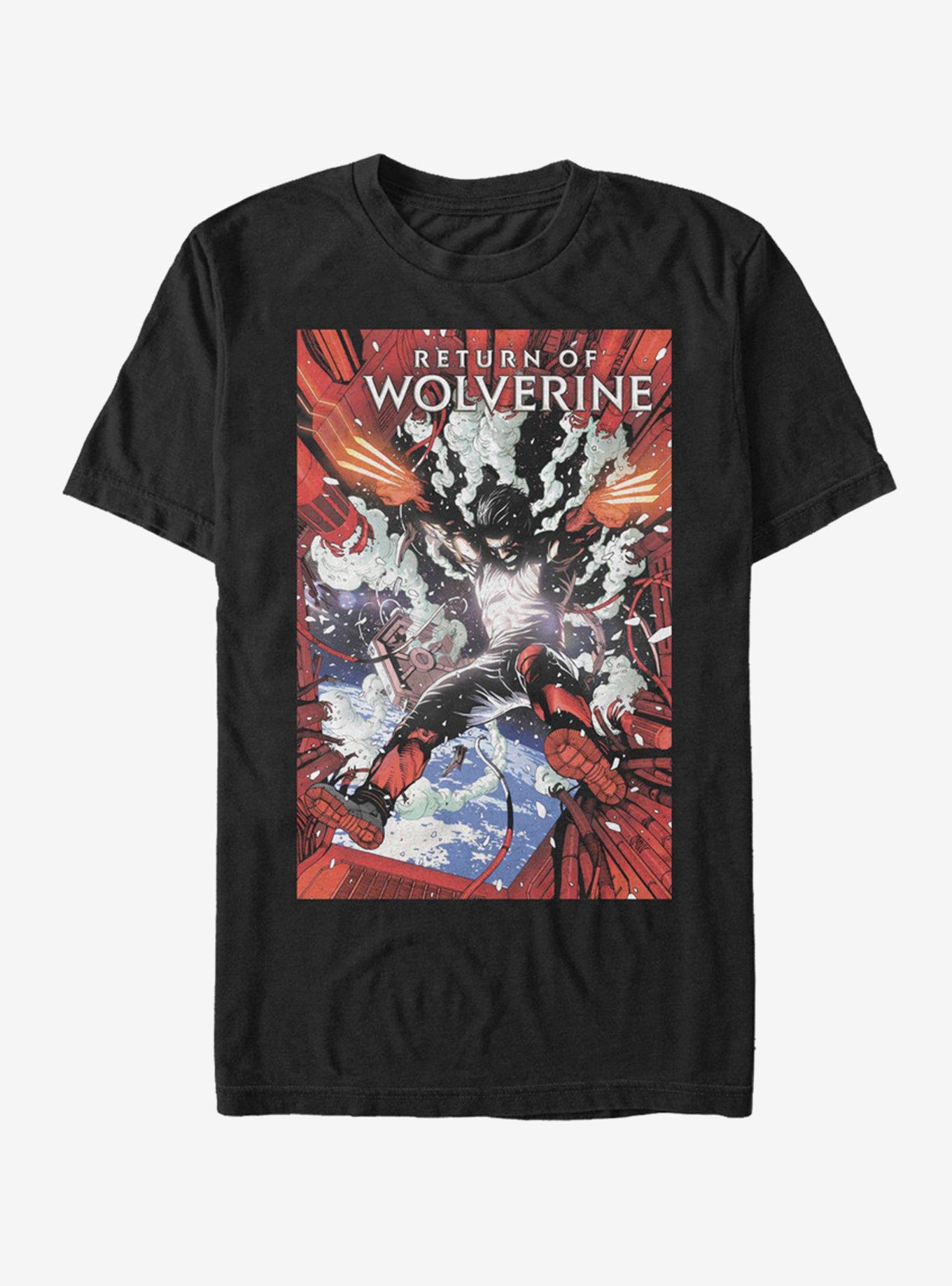 Marvel Return Of Wolverine T-Shirt, BLACK, hi-res