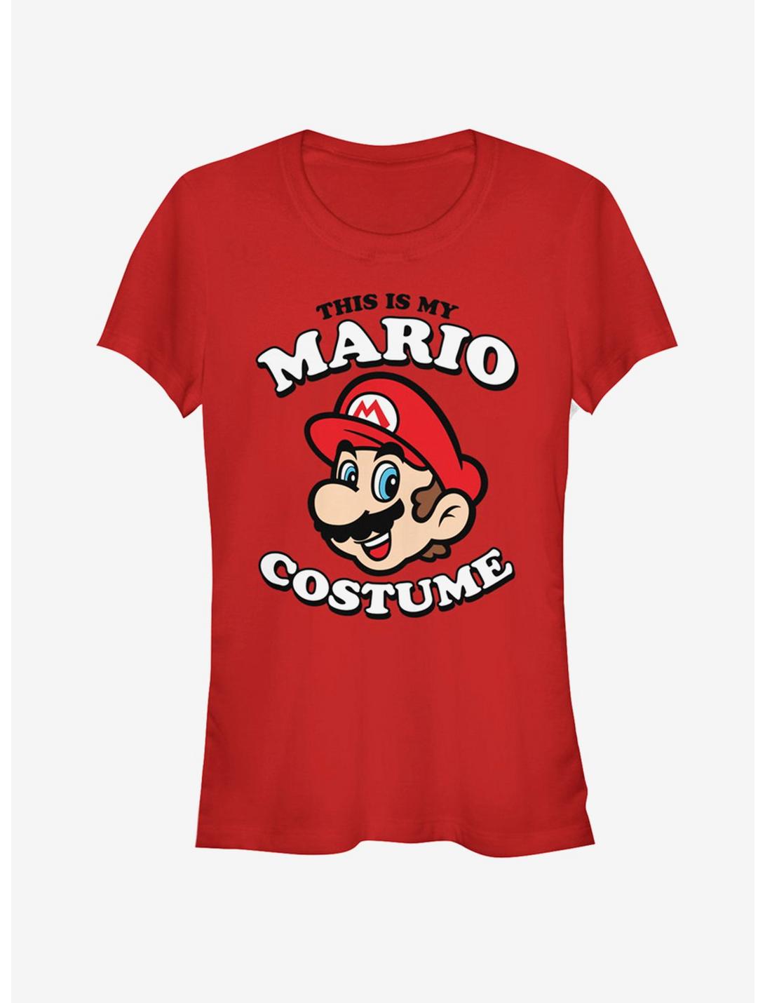 Nintendo Mario Costume Girls T-Shirt, RED, hi-res